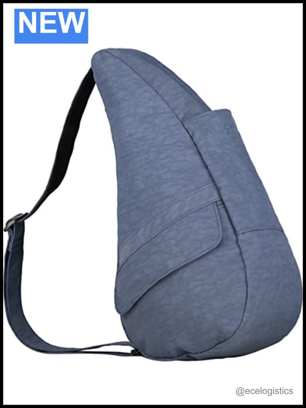 Nylon Crossbody Sling Bag Water Resistant Lightweight Adjustable 9 Pockets